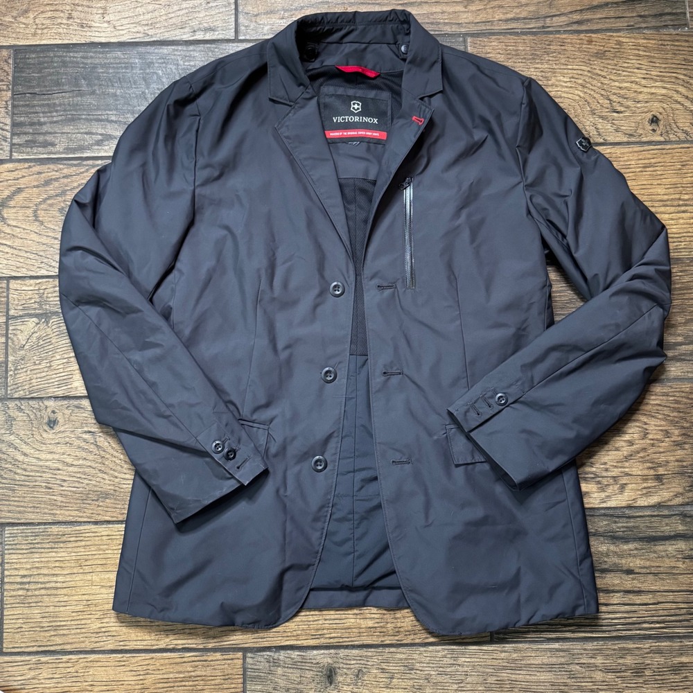 Victorinox Swiss Army Pertex Classic Eco Blazer Jacket Black Mens Medium